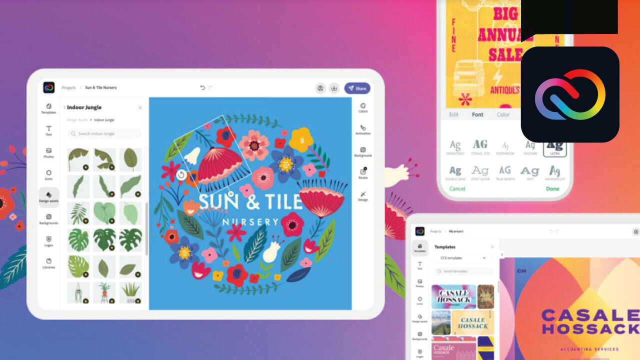 Crea gráficas e infografías con Creative Cloud Express